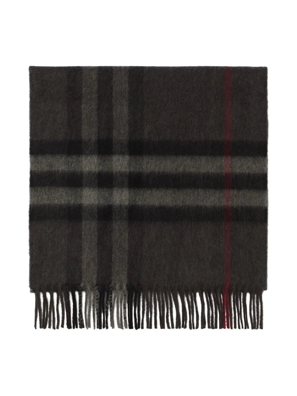 Image of Checkered Cashmere Scarf by Burberry for Unisex - Season Autumn-Winter 2023 - Back View