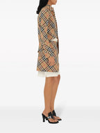 Image of Checkered Beige Shirt by Burberry for Women - Season Spring-Summer 2024 - Detail View 1
