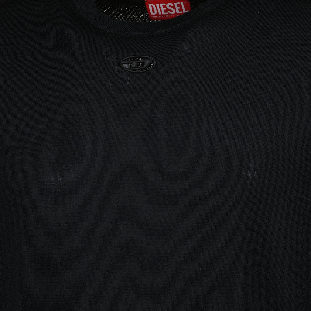 Image of Black Sweater K-Valiam by Diesel for Men - Season Spring-Summer 2025 - Detail View 1