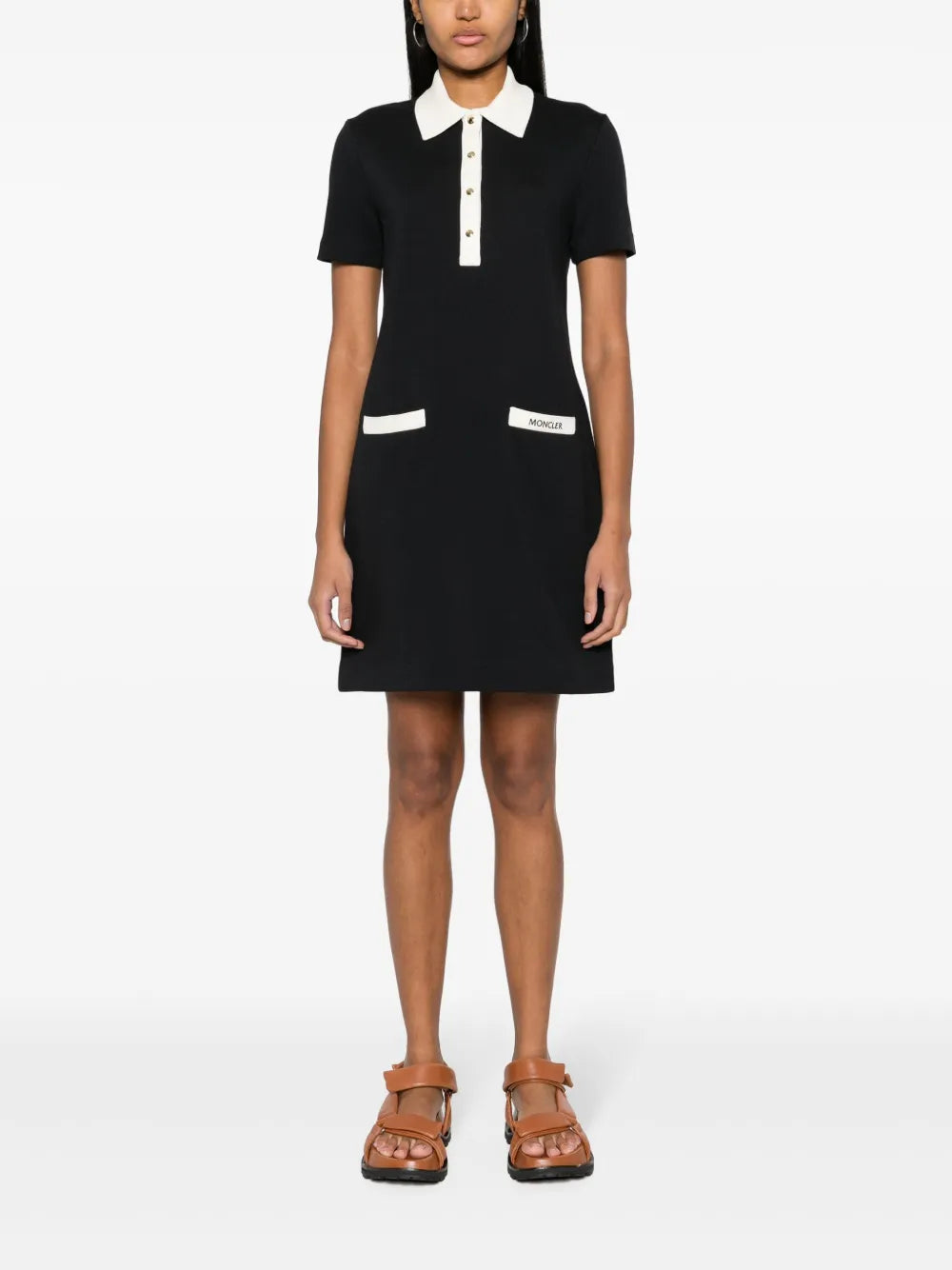 Blue Knit Dress - Moncler - Women | WE IN STYLE Blue Knit Dress - Moncler - Women | WE IN STYLE