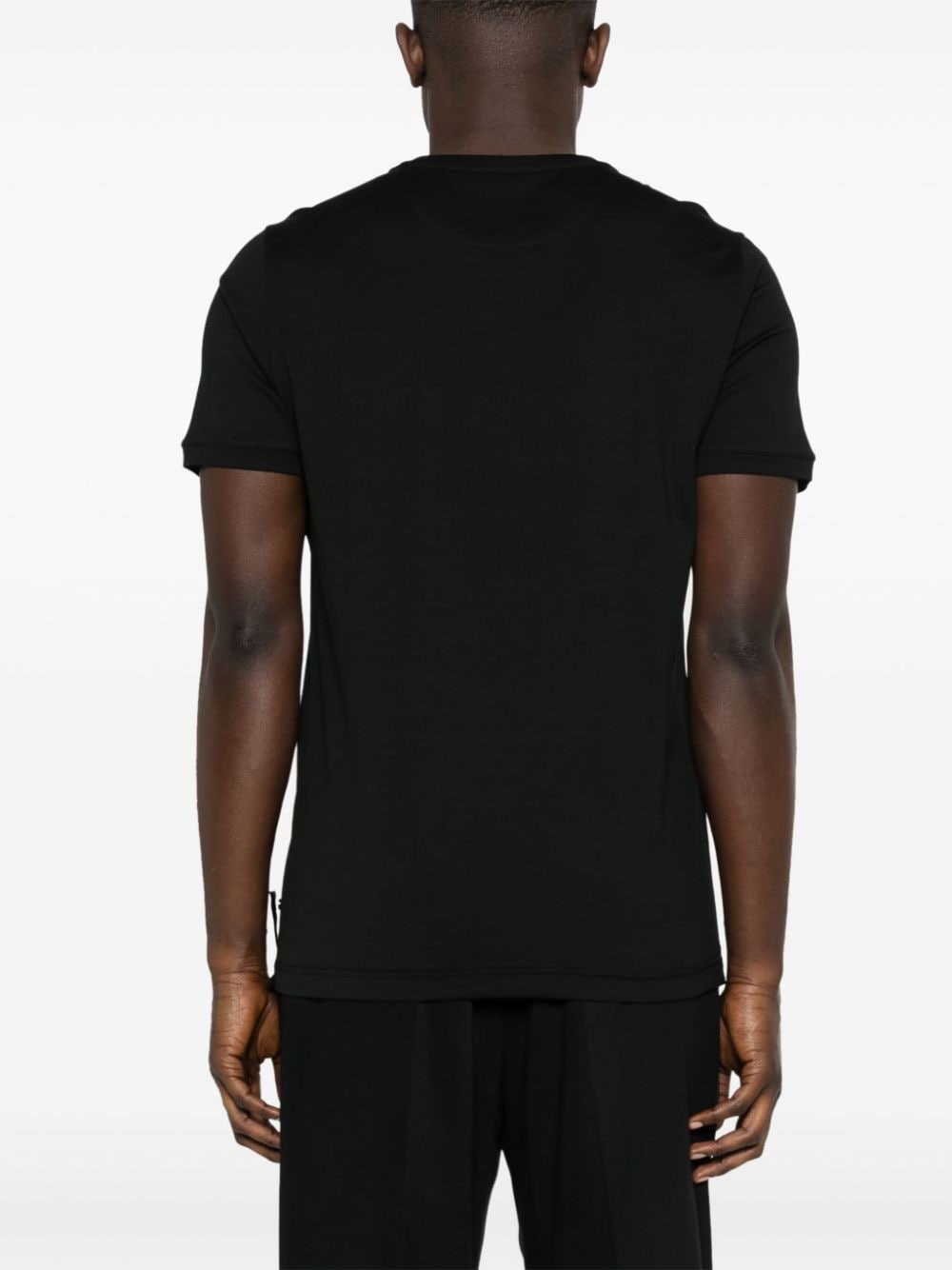 Image of Black Cotton T-shirt by Fendi for Men - Season Spring-Summer 2024 - Detail View 6