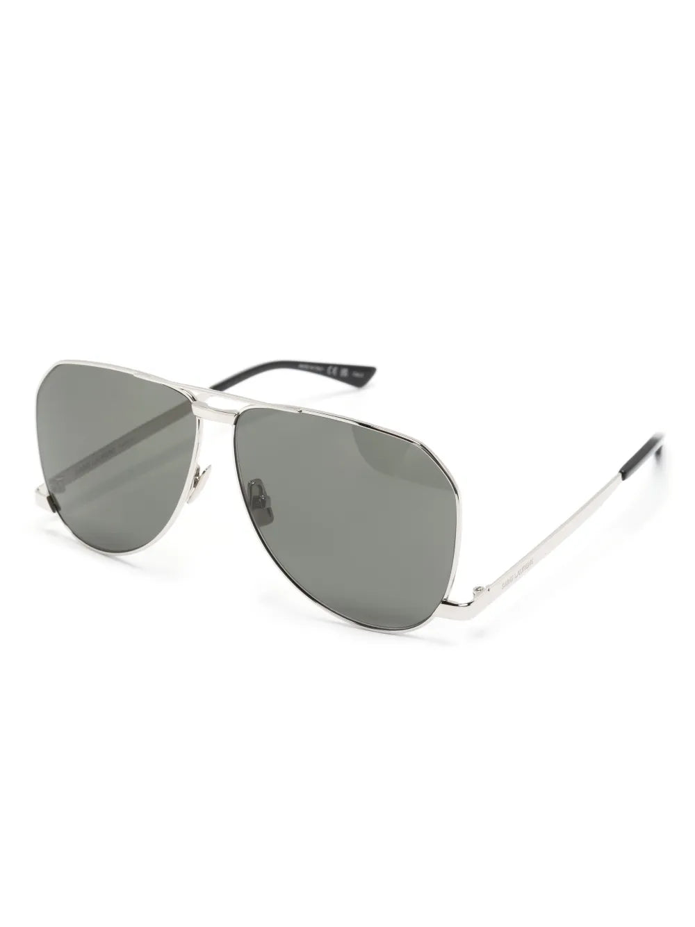 Saint Laurent sunglasses, aviator sunglasses, luxury sunglasses, unisex eyewear, silver frame sunglasses