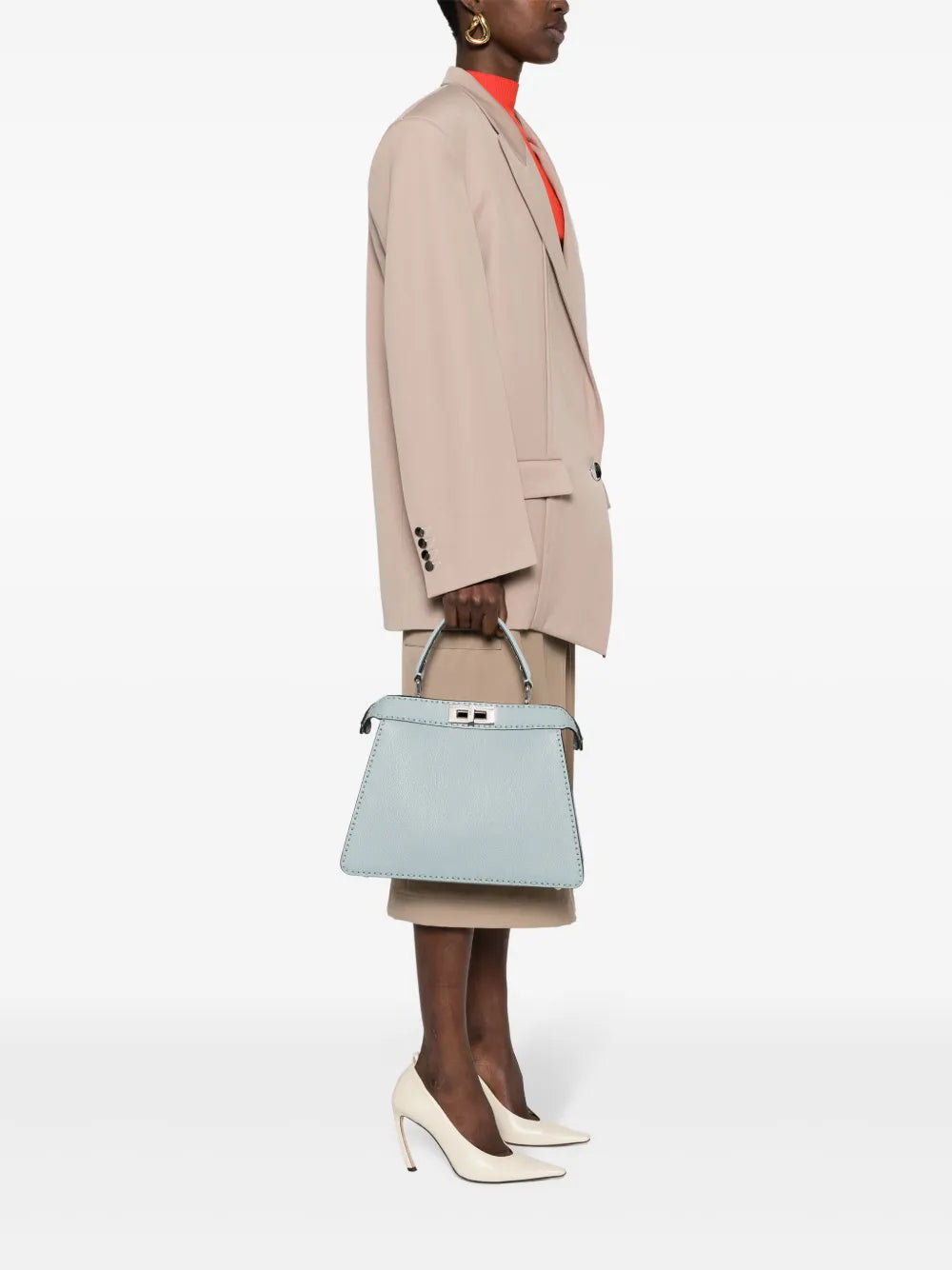 ピーカブー アイシーユー ミディアム レザーバッグ - Fendi ピーカブー アイシーユー ミディアム レザーバッグ - Fendi