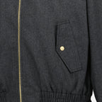 Flannel Wool Jacket, Drole De Monsieur, Autumn-Winter Collection, Dark Grey Jacket, Men's Fashion