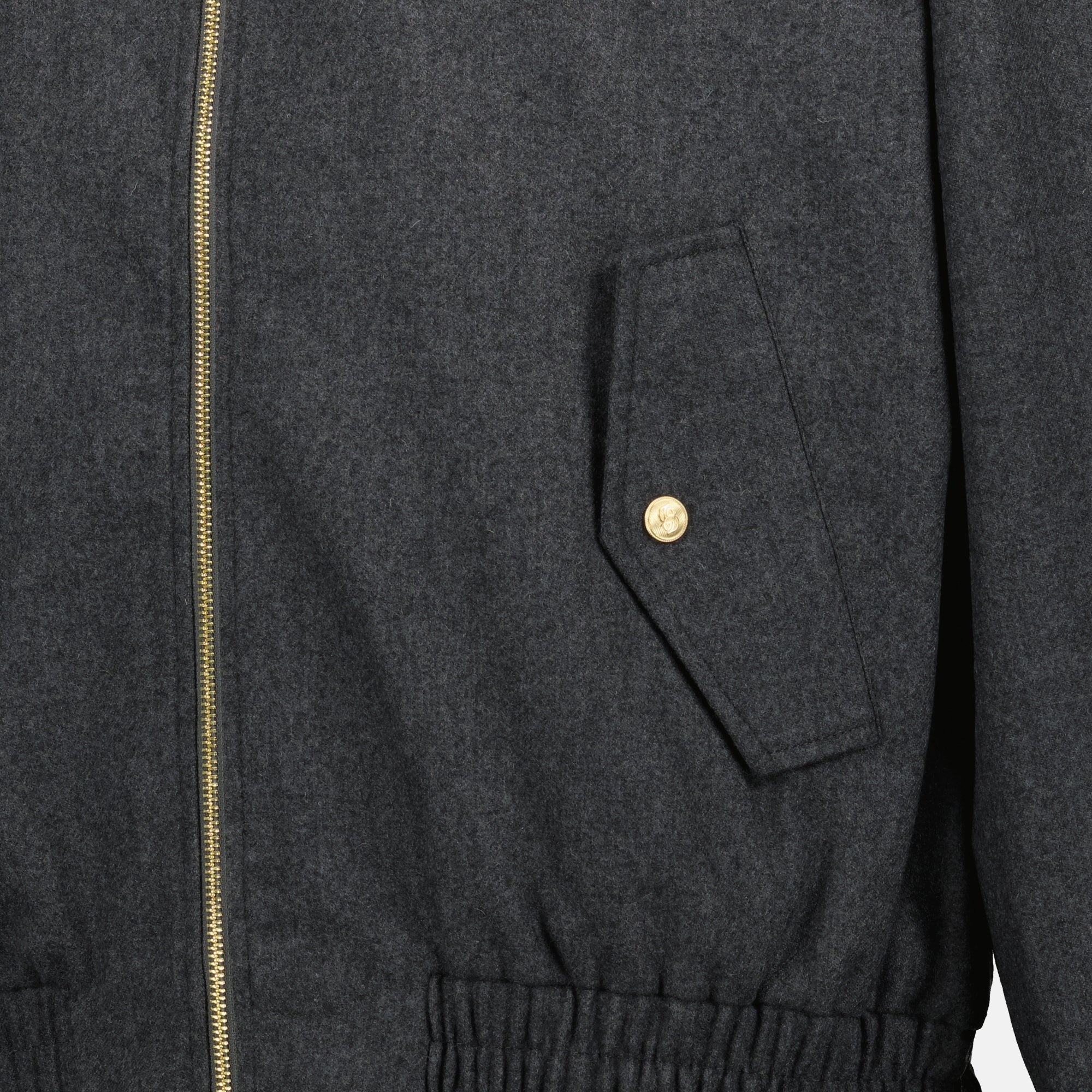 Flannel Wool Jacket, Drole De Monsieur, Autumn-Winter Collection, Dark Grey Jacket, Men's Fashion