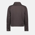 Bild einer grauen Denimjacke von L8 Studio für Unisex - Saison Frühling-Sommer 2024 - Rückansicht
