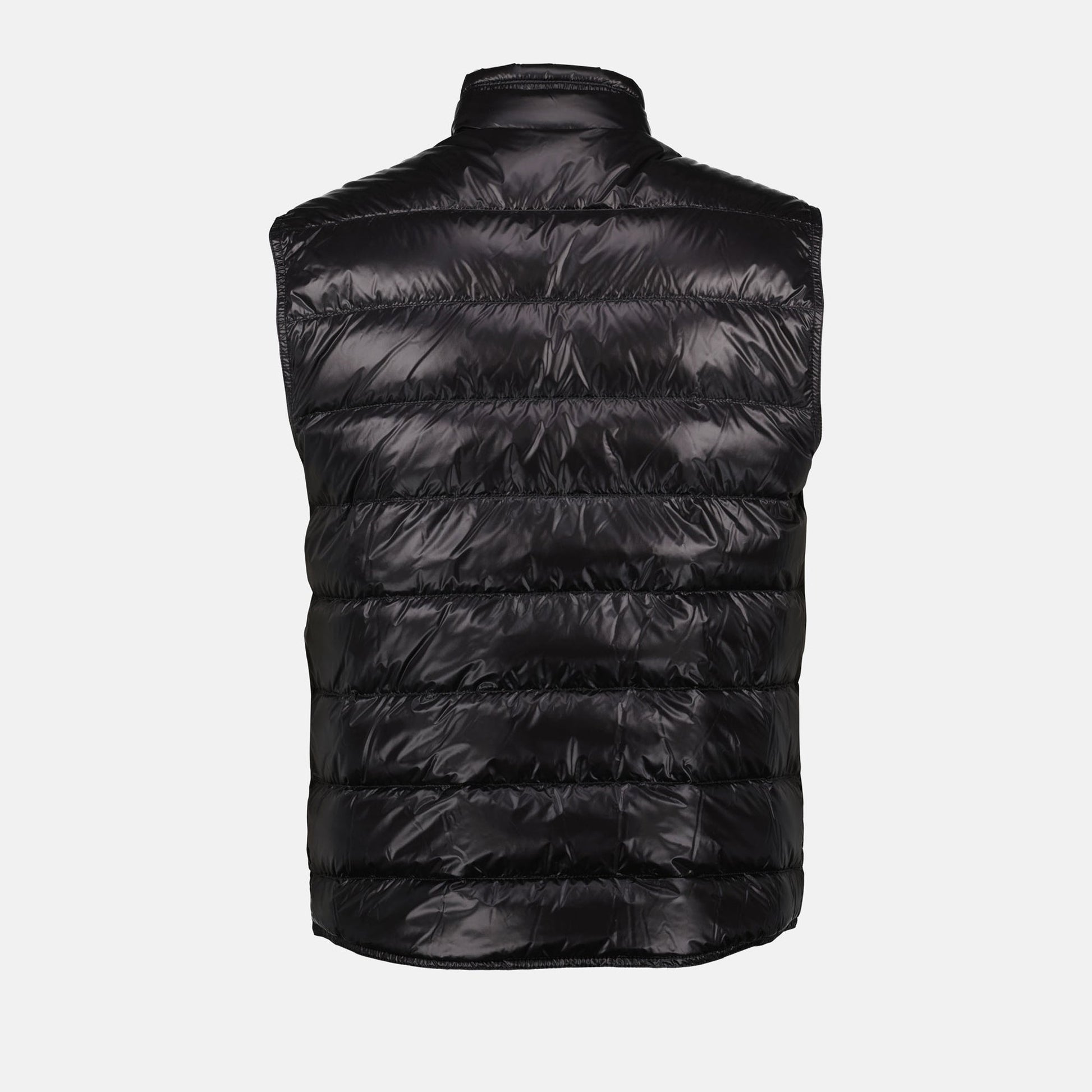 Moncler, Down Vest, Autumn-Winter 2024, Luxury Outerwear, Black Nylon Vest