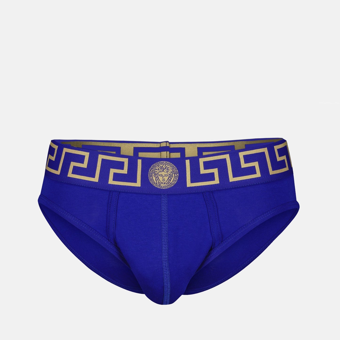 Royal Blue, Medusa Greca, Versace Briefs, Cotton Elastane, Fall-Winter 2024