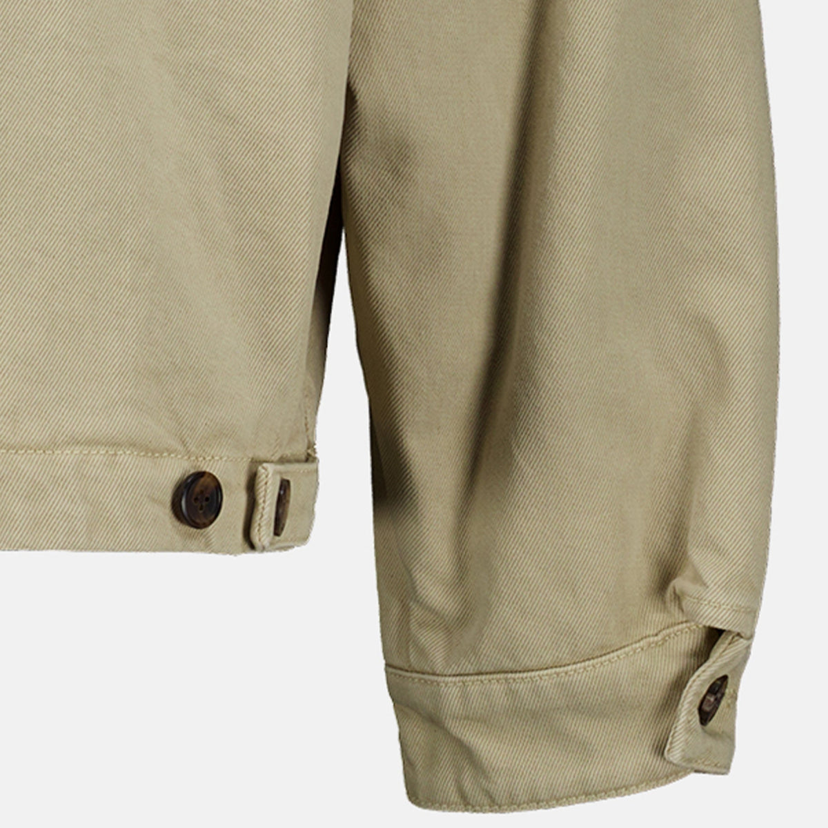 Beige Washed Denim Jacket
