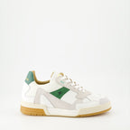 luxury sneakers, leather sneakers, green and white sneakers, New Lab, Spring-Summer collection