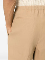 Immagine dei Pantaloni Dritti Classici in Camello di Fendi per Uomo - Stagione Primavera-Estate 2024 - Vista Dettaglio 7