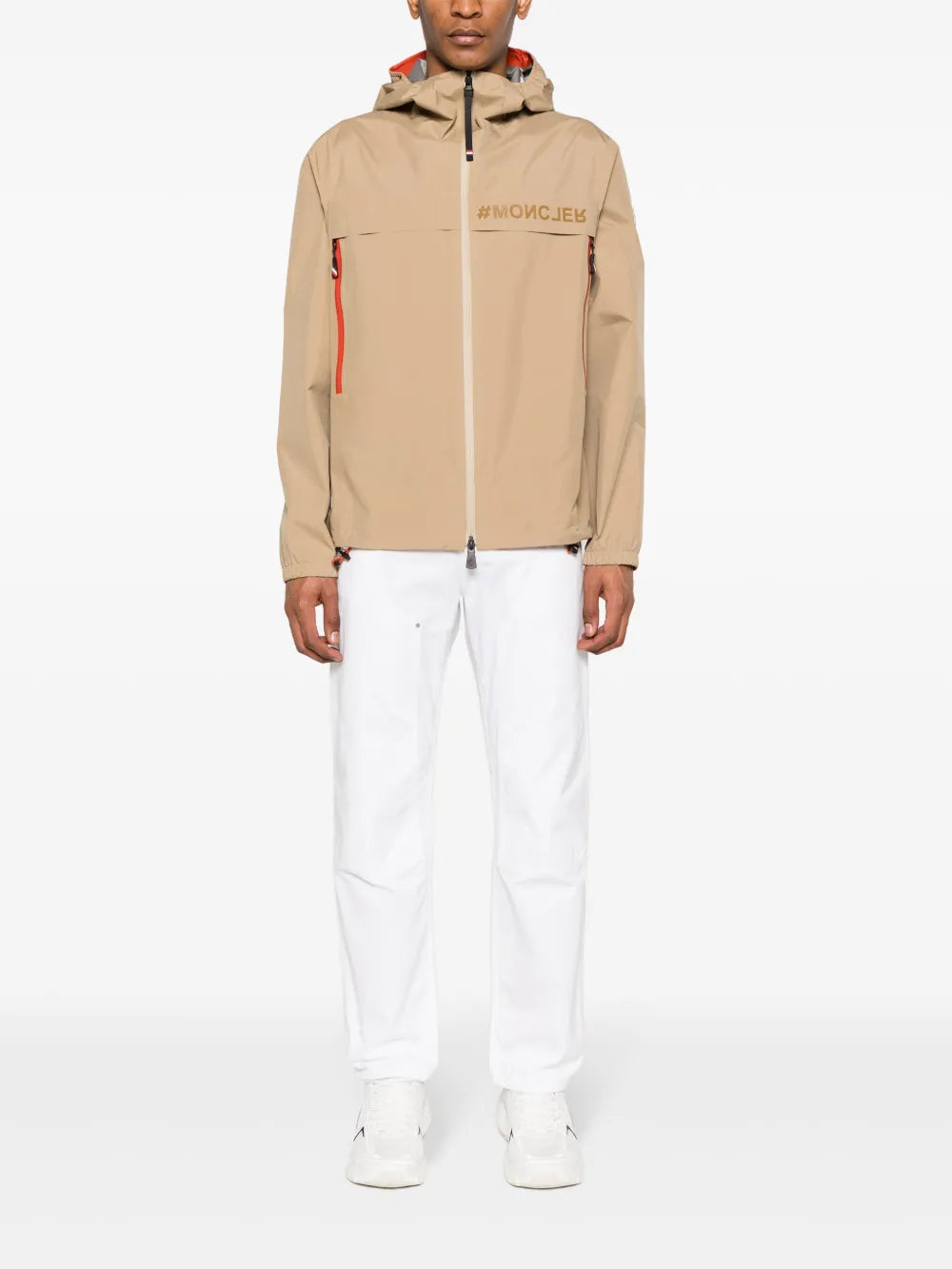 Beige Windbreaker Jacket