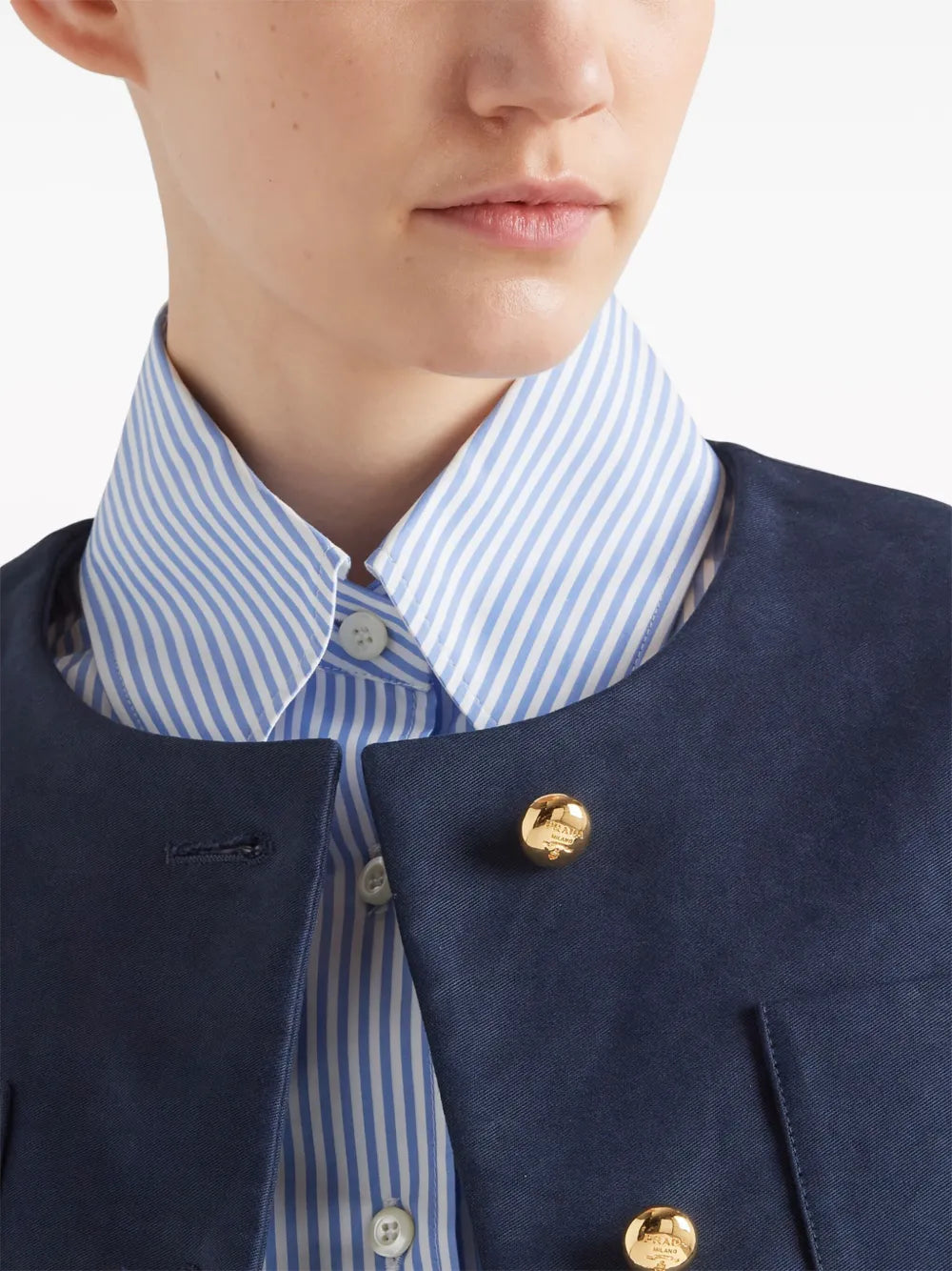 Veste courte en soie et laine