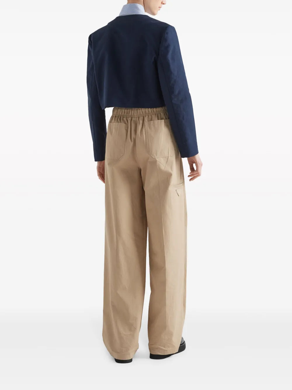 Veste courte en soie et laine