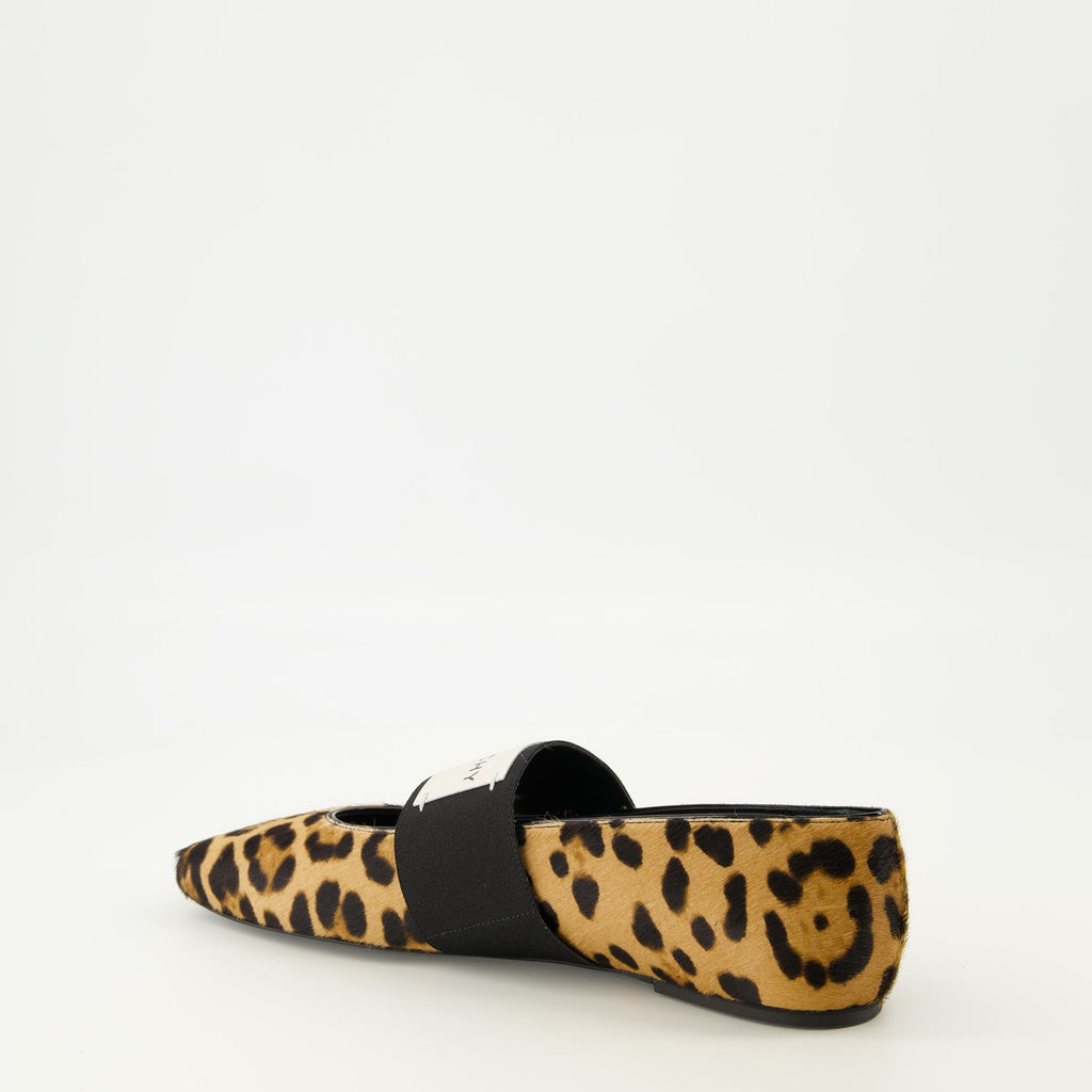 Ballerines Sliced Square Motif Léopard