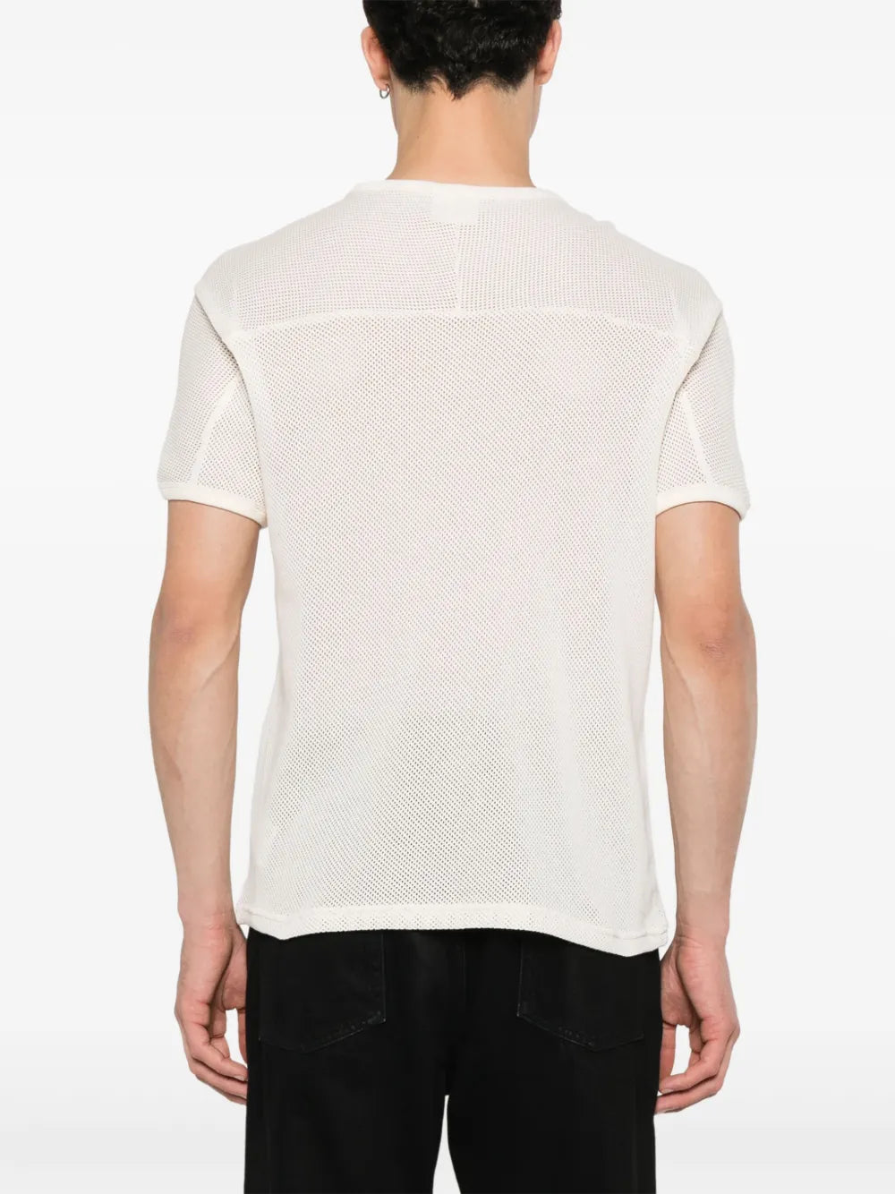 Beige Mesh Baseball T-shirt