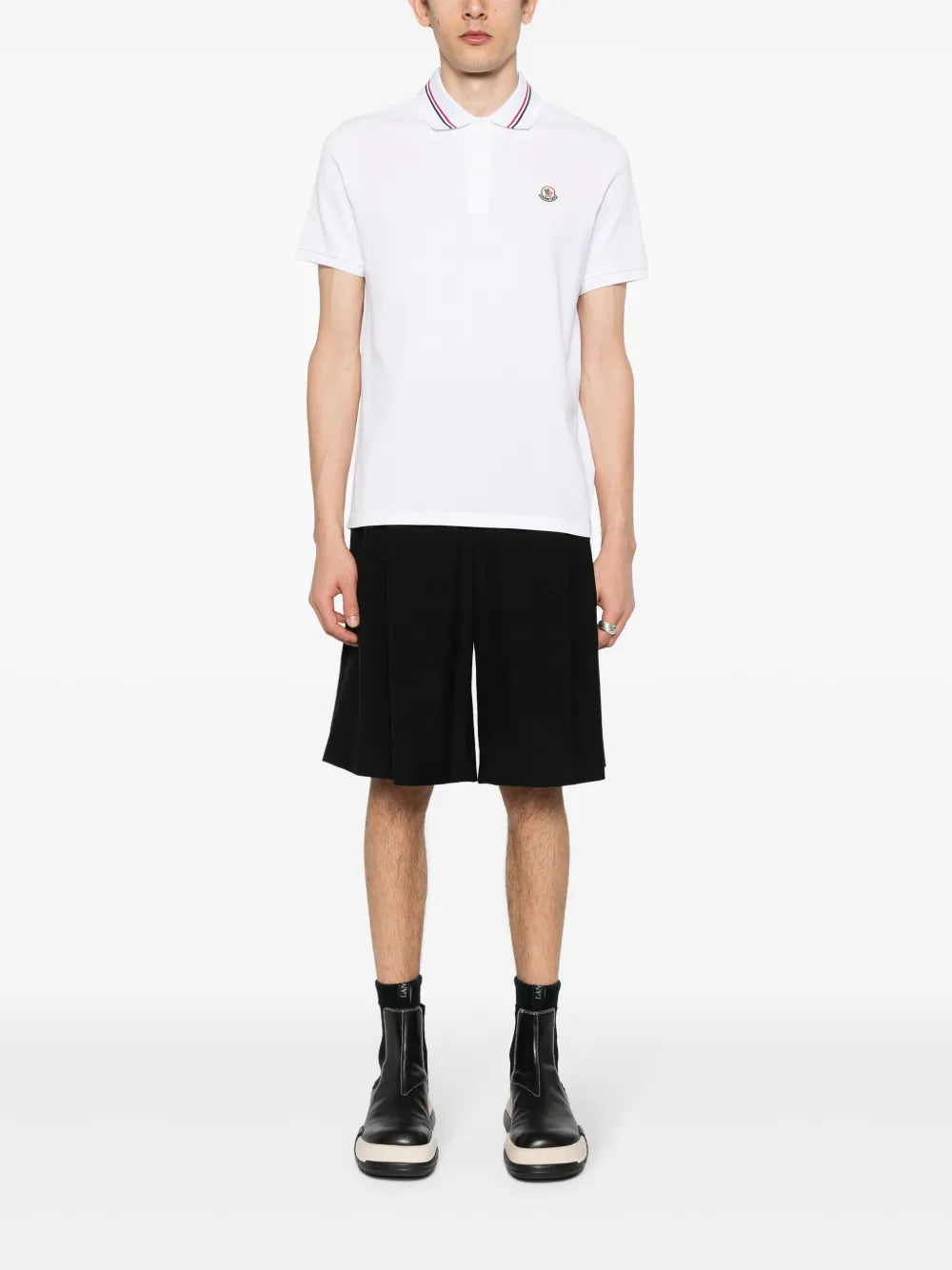 White Polo with Contrasting Trim