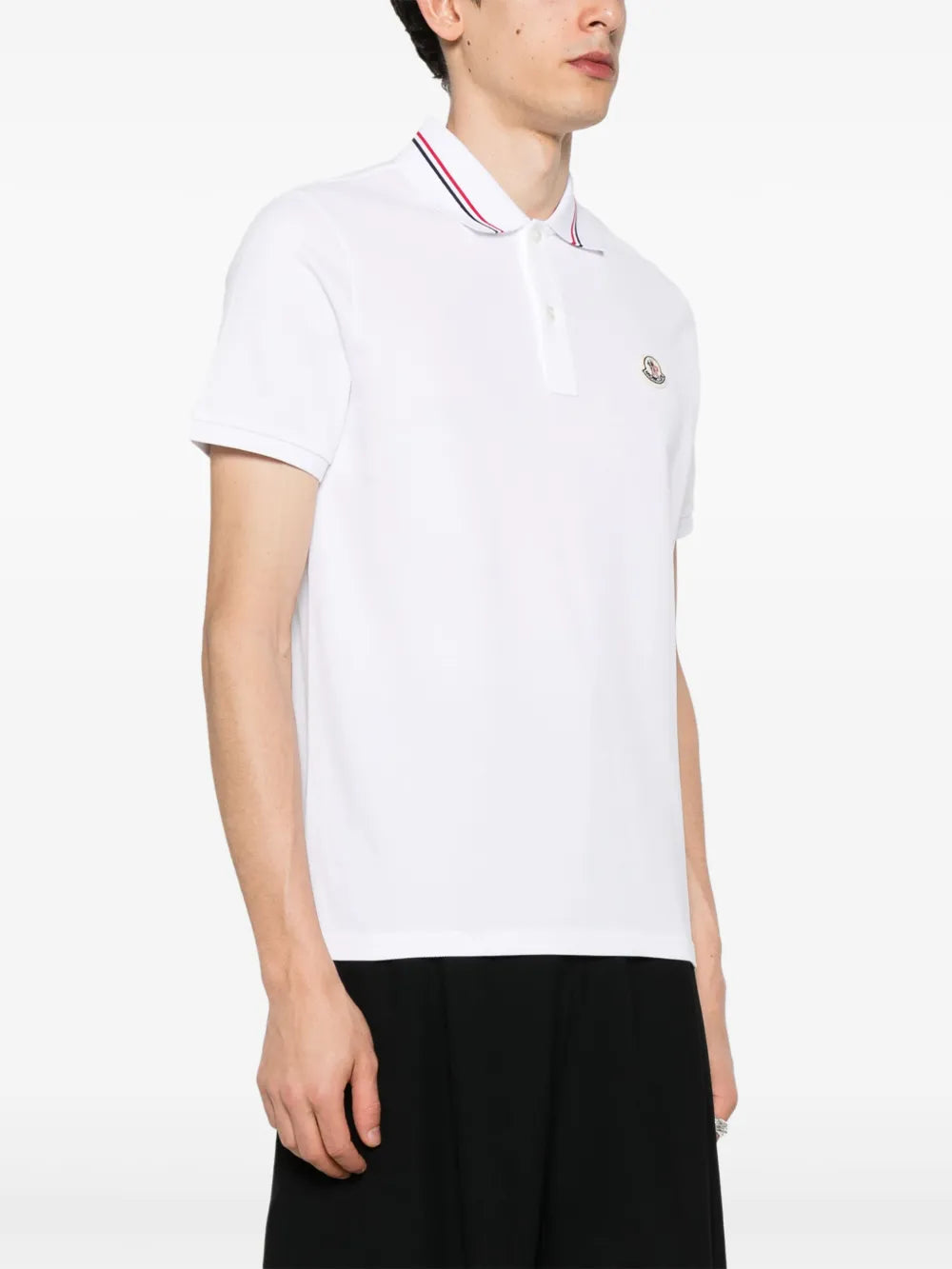 White Polo with Contrasting Trim