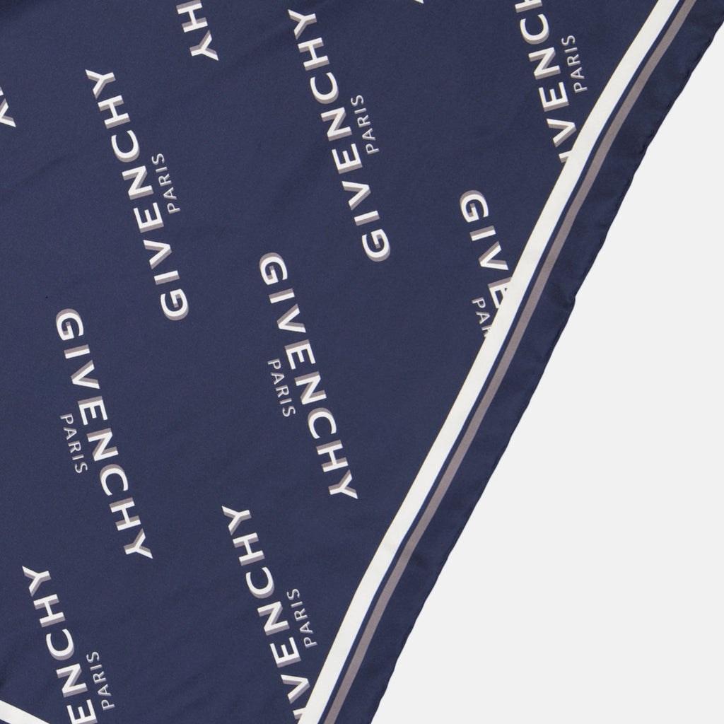 givenchy shadow blue marine silk scarf we in style givenchy women 15468878299516