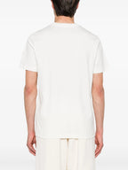 White T-shirt with Logo Print