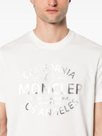 White T-shirt with Logo Print