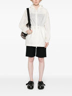 Imagem da jaqueta de nylon branca da Moncler para mulheres - Temporada Primavera-Verão 2024 - Vista Traseira