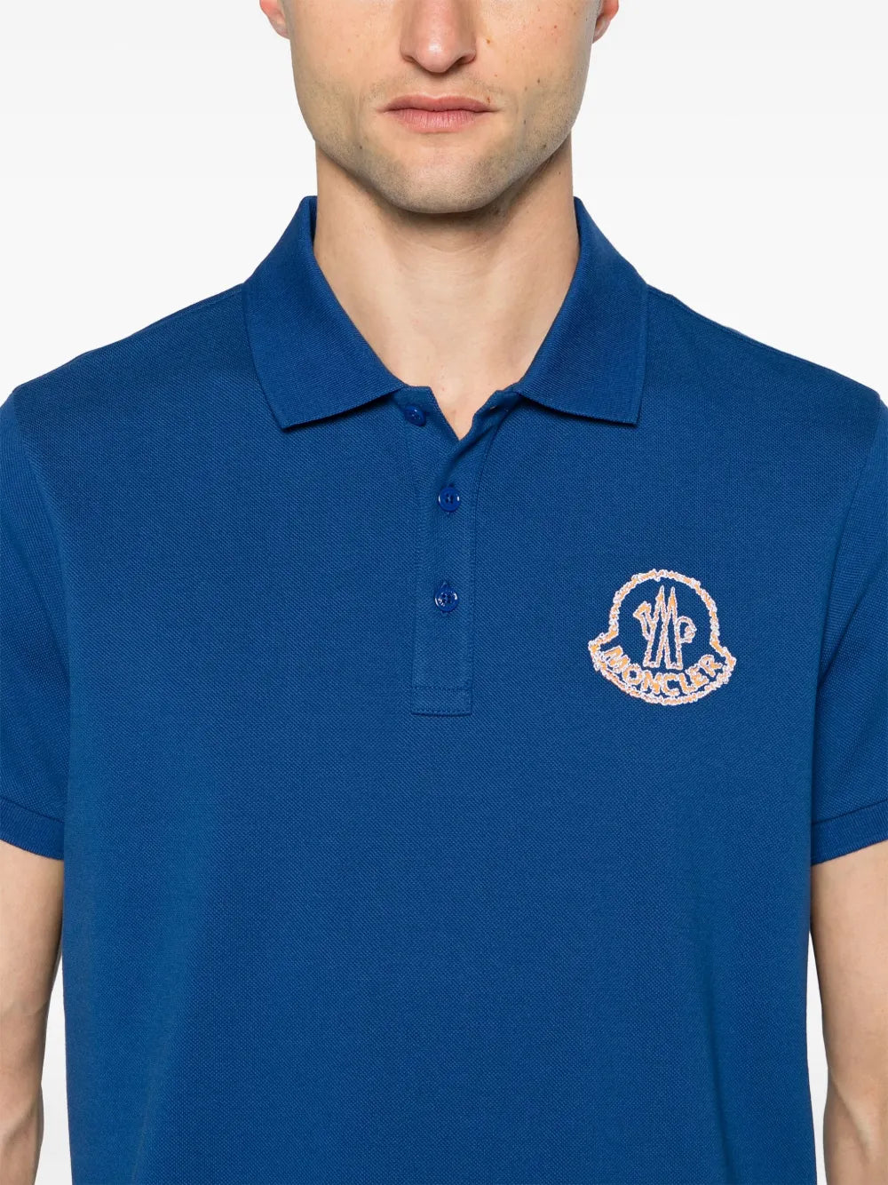 Blue Polo with Moncler Logo