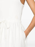 Immagine di un vestito lungo in cotone di Moncler per donne - Stagione primavera-estate 2024 - Dettaglio 7