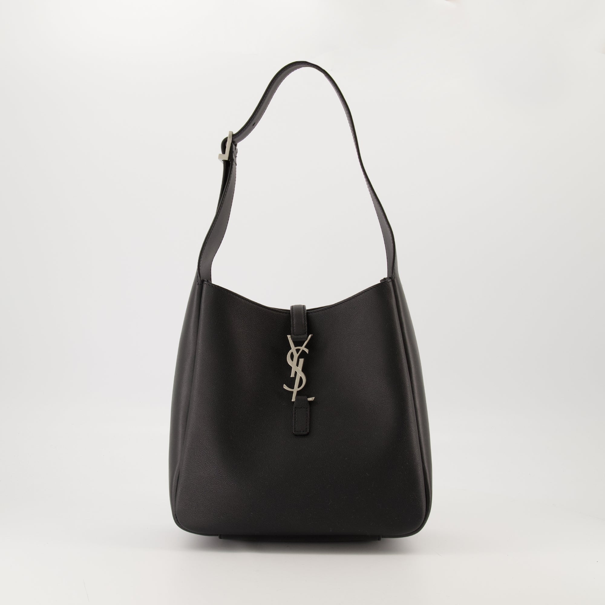 sac le 5 a 7 small noir et argente saint laurent women 15432023343484