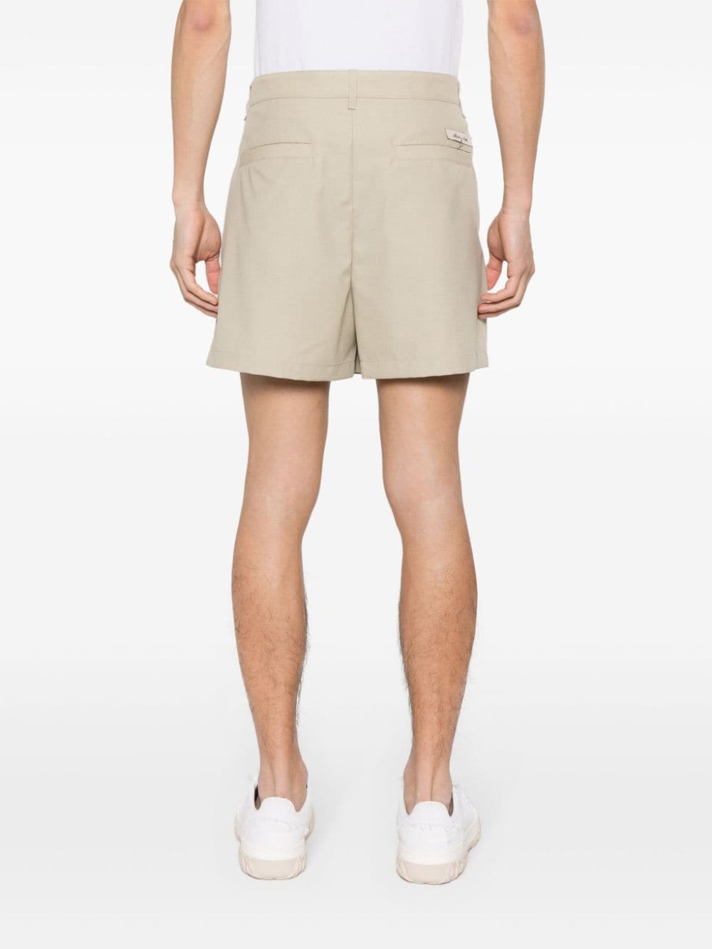 Fendi wool shorts, beige wool shorts, luxury shorts, Fendi Spring-Summer 2024, premium wool shorts