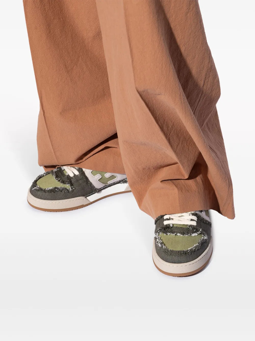 Fendi sneakers, luxury sneakers, green sneakers, designer footwear, Fendi Match