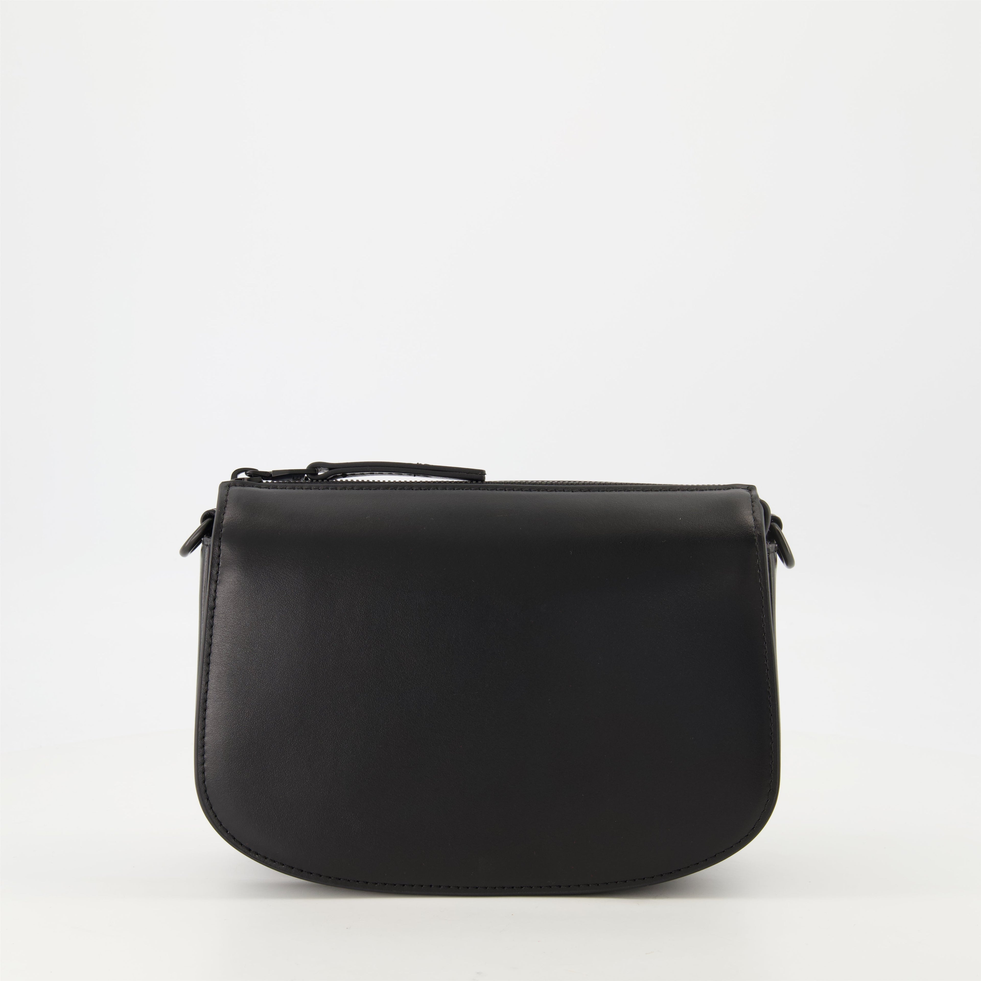 camera bag, black bag, Diesel accessories, smooth leather bag, unisex bag