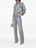 Cashmere Blend Top with Short Sleeves