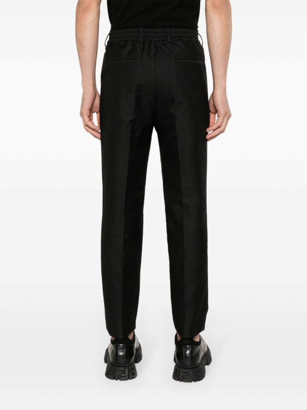 Fendi trousers, black pleated pants, luxury fashion, spring-summer 2024, men's designer clothing