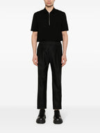 Image of Black Pleated Trousers by Fendi for Men - Season Spring-Summer 2024 - Back View
