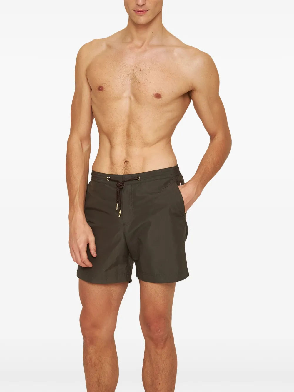 Shorts de Bain en Nylon Taupe