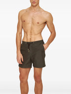 Shorts de Bain en Nylon Taupe
