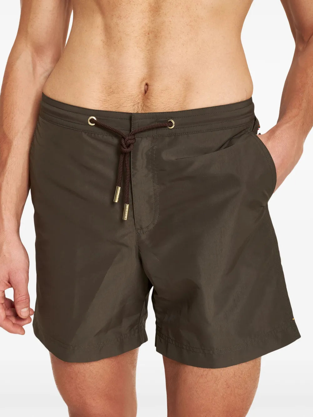Shorts de Bain en Nylon Taupe
