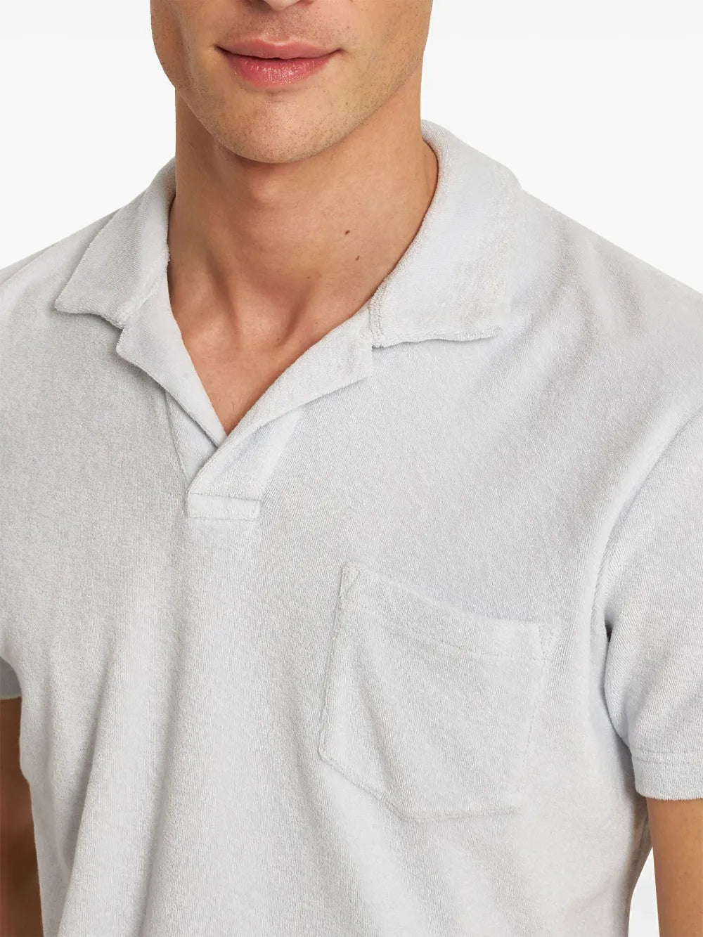 Orlebar Brownのメンズ用ポロテリーの画像 - 2024年春夏シーズン - 詳細ビュー 6