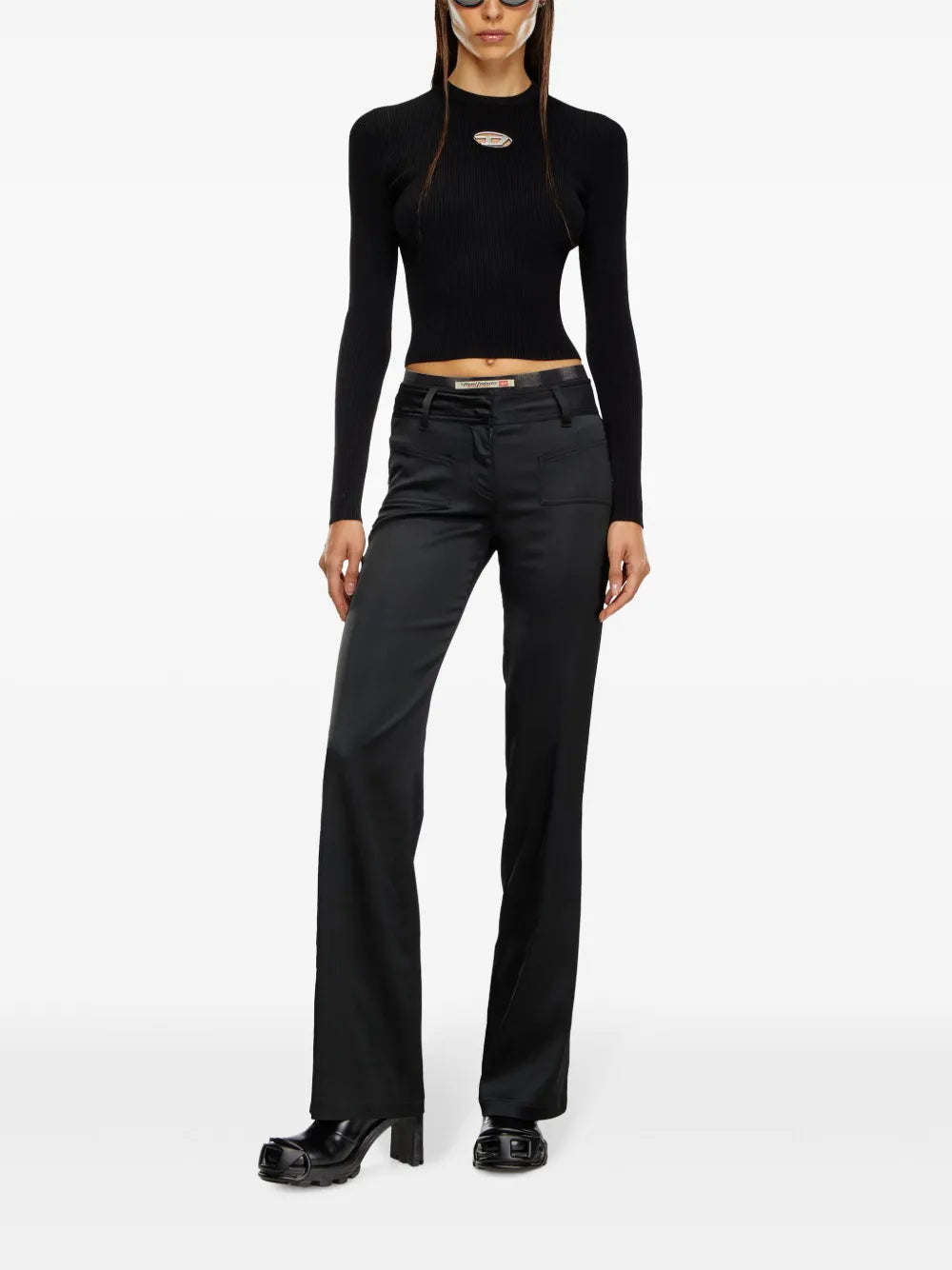 Sweater em Viscose Canellada com Mangas Destacáveis