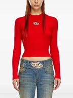 Image of Tricot M-Valari Rouge by Diesel for Women - Season Autumn-Winter 2024 - Detail View 1