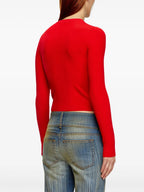Image of Tricot M-Valari Rouge by Diesel for Women - Season Autumn-Winter 2024 - Detail View 6