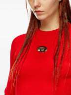 Image of Tricot M-Valari Rouge by Diesel for Women - Season Autumn-Winter 2024 - Detail View 7