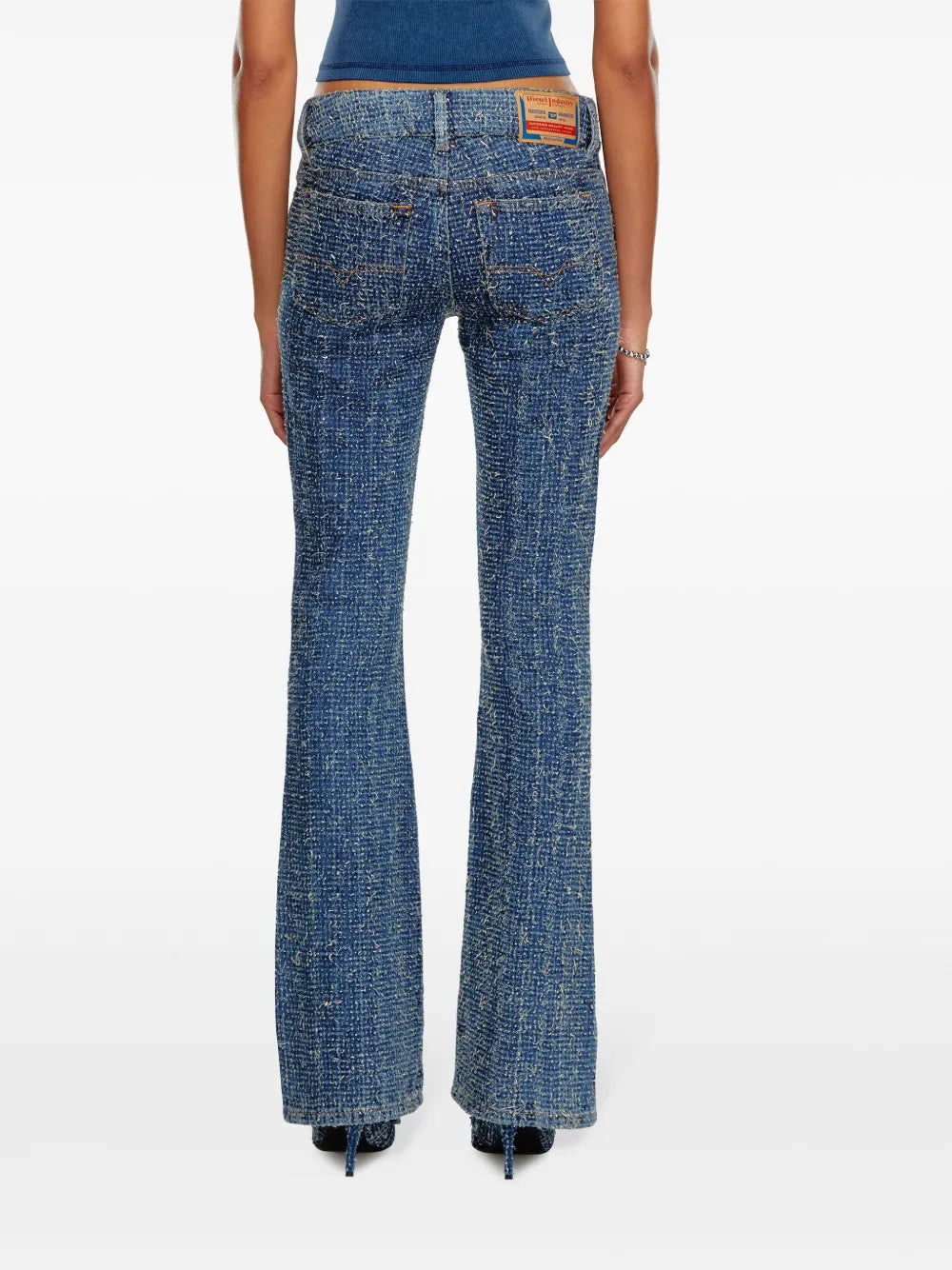 D-Ebush-S Textured Bouclé Jeans
