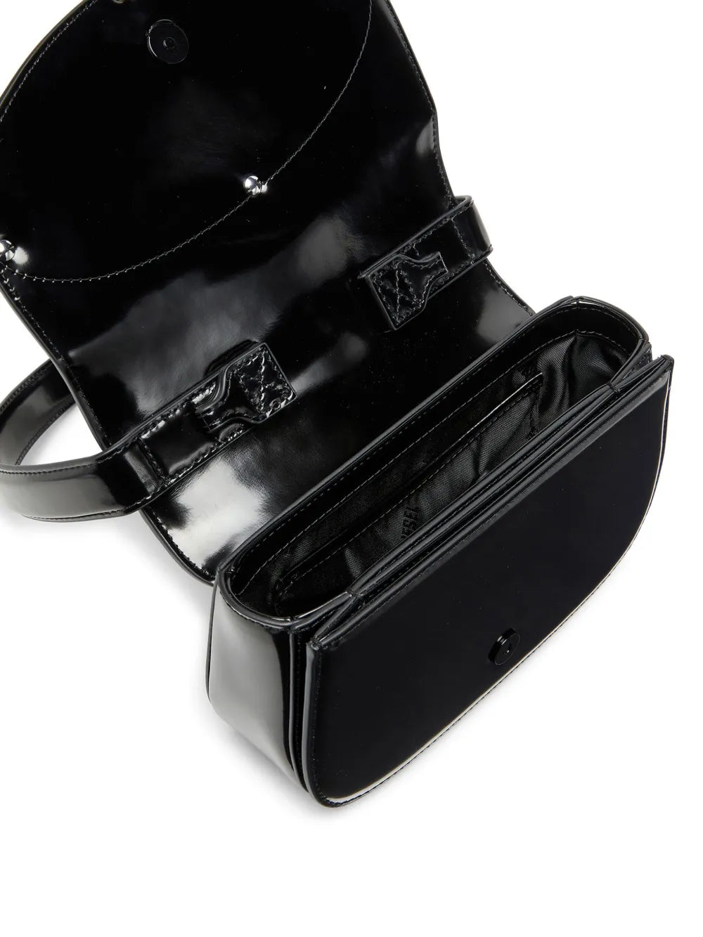 Diesel leather bag, black handbag, luxury accessories, adjustable strap bag, elegant leather bag  