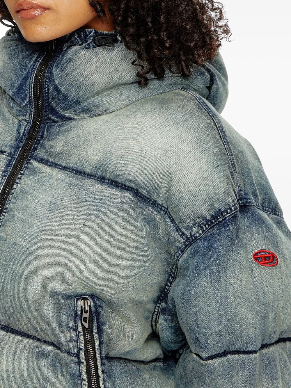 Doudoune à Effet Denim