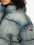 Doudoune à Effet Denim