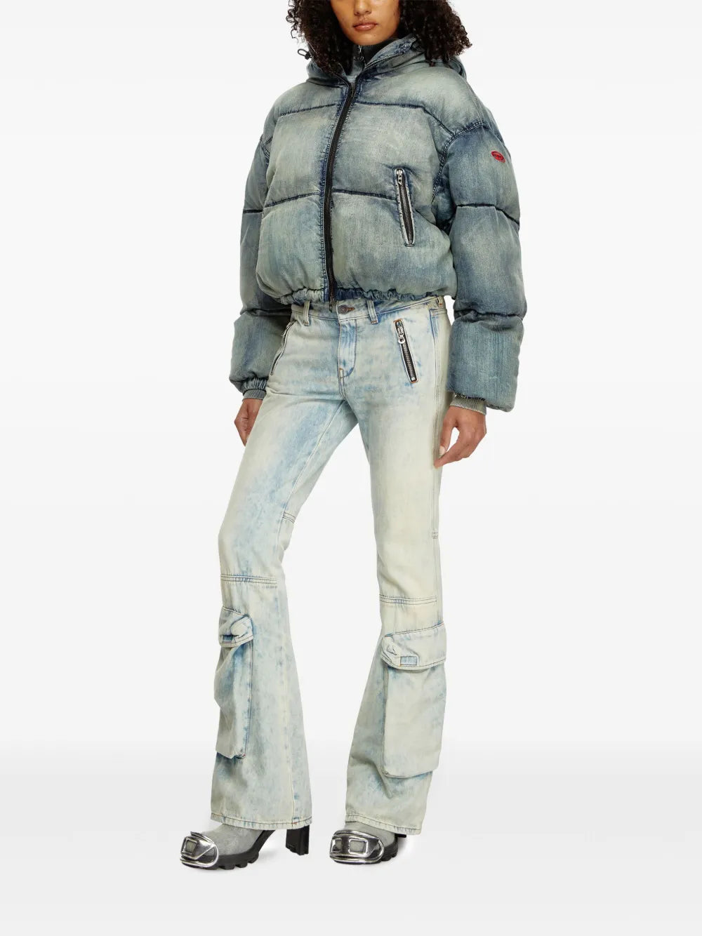 デニムエフェクト ダウンジャケット - Diesel - レディース | WE IN STYLE デニムエフェクト ダウンジャケット - Diesel - レディース | WE IN STYLE
