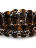 Iconic 1969 bag, tortoise shell print, Rabanne tote, resin and metal bag, Autumn-Winter 2024 collection