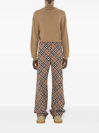Image of Plaid Wool Trousers by Burberry for Men - Season Autumn-Winter 2024 - Back View